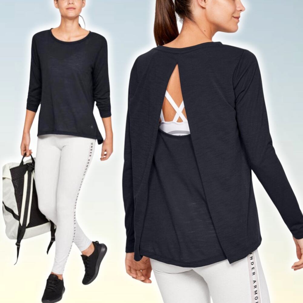 NWT UNDER ARMOUR Womens Whisperlight Long Sleeve Shirt Sz Small Gray